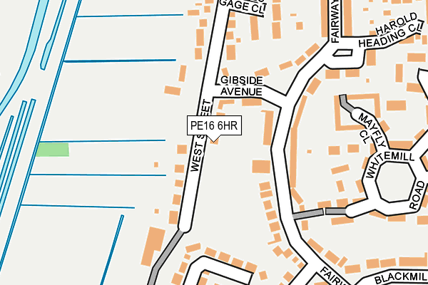 PE16 6HR map - OS OpenMap – Local (Ordnance Survey)