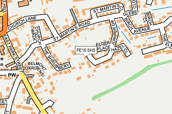PE16 6HS map - OS OpenMap – Local (Ordnance Survey)