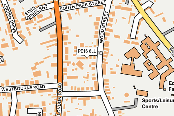 PE16 6LL map - OS OpenMap – Local (Ordnance Survey)