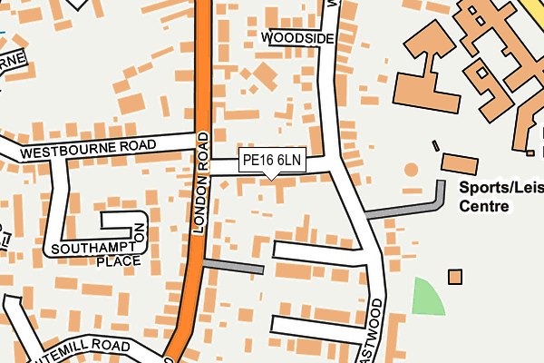 PE16 6LN map - OS OpenMap – Local (Ordnance Survey)
