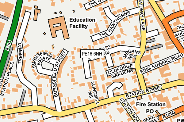 PE16 6NH map - OS OpenMap – Local (Ordnance Survey)