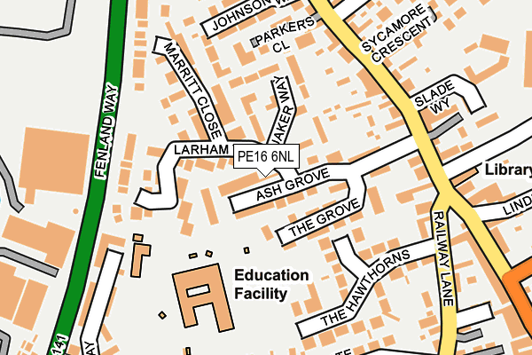 PE16 6NL map - OS OpenMap – Local (Ordnance Survey)