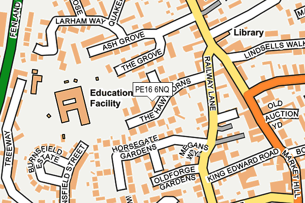 PE16 6NQ map - OS OpenMap – Local (Ordnance Survey)