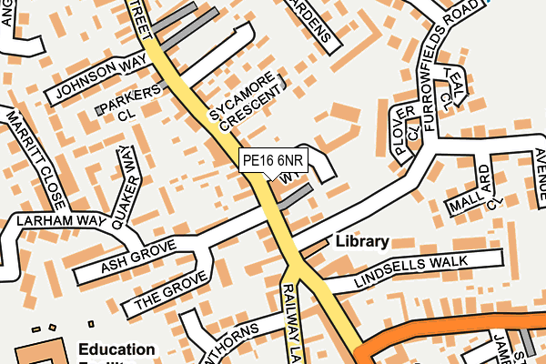 PE16 6NR map - OS OpenMap – Local (Ordnance Survey)