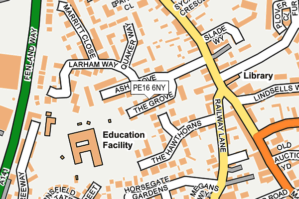 PE16 6NY map - OS OpenMap – Local (Ordnance Survey)