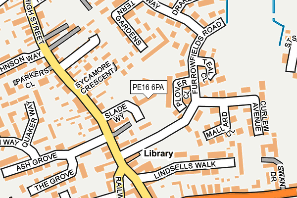 PE16 6PA map - OS OpenMap – Local (Ordnance Survey)