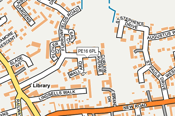 PE16 6PL map - OS OpenMap – Local (Ordnance Survey)