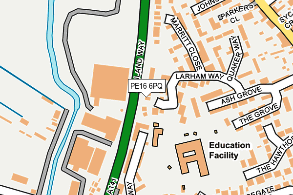 PE16 6PQ map - OS OpenMap – Local (Ordnance Survey)