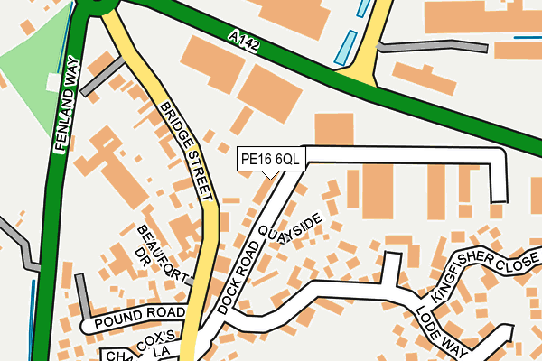 PE16 6QL map - OS OpenMap – Local (Ordnance Survey)