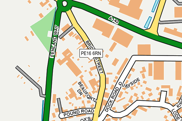 PE16 6RN map - OS OpenMap – Local (Ordnance Survey)