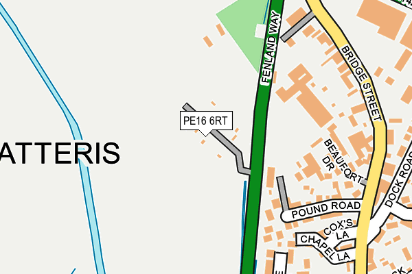 PE16 6RT map - OS OpenMap – Local (Ordnance Survey)