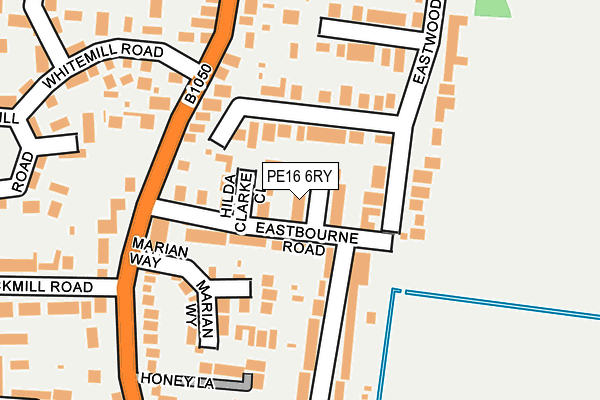 PE16 6RY map - OS OpenMap – Local (Ordnance Survey)