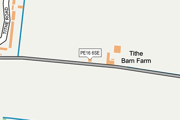 PE16 6SE map - OS OpenMap – Local (Ordnance Survey)
