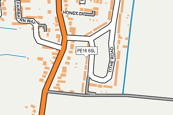 PE16 6SL map - OS OpenMap – Local (Ordnance Survey)