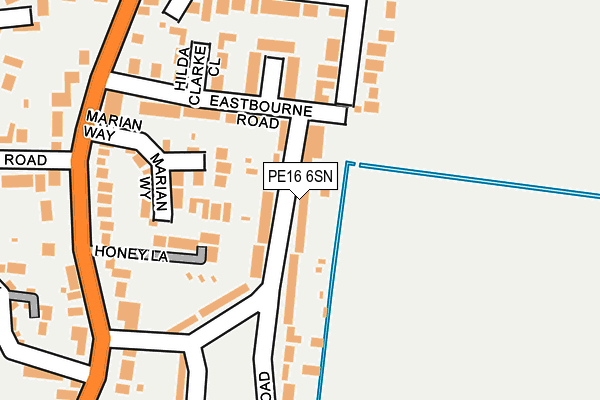 PE16 6SN map - OS OpenMap – Local (Ordnance Survey)