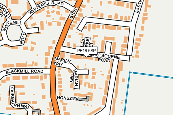 PE16 6SP map - OS OpenMap – Local (Ordnance Survey)