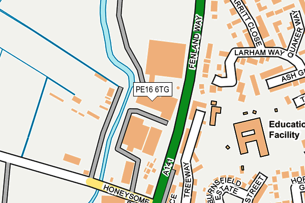 PE16 6TG map - OS OpenMap – Local (Ordnance Survey)