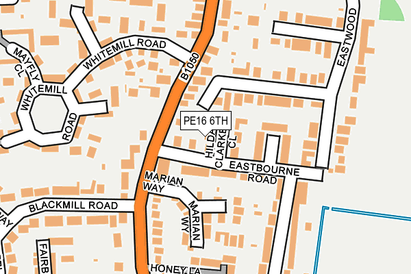 PE16 6TH map - OS OpenMap – Local (Ordnance Survey)