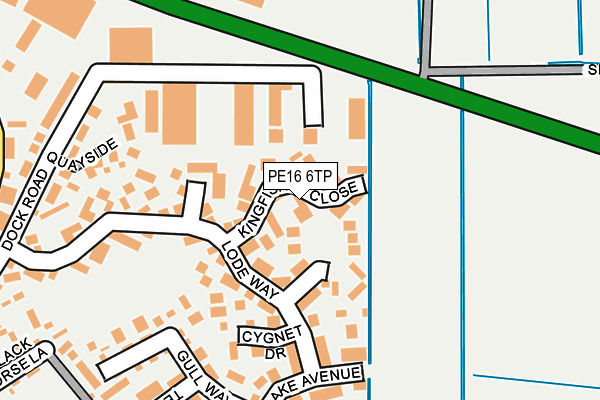 PE16 6TP map - OS OpenMap – Local (Ordnance Survey)