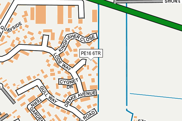 PE16 6TR map - OS OpenMap – Local (Ordnance Survey)