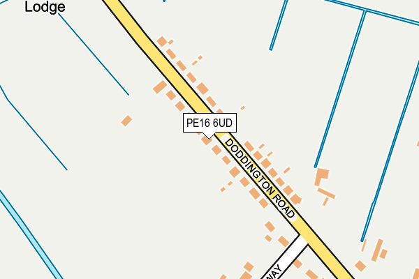 PE16 6UD map - OS OpenMap – Local (Ordnance Survey)