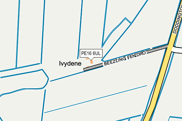 PE16 6UL map - OS OpenMap – Local (Ordnance Survey)