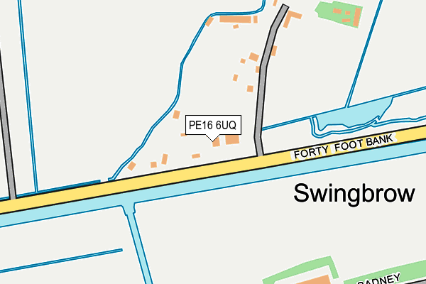 PE16 6UQ map - OS OpenMap – Local (Ordnance Survey)