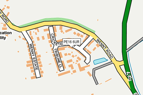 PE16 6UR map - OS OpenMap – Local (Ordnance Survey)