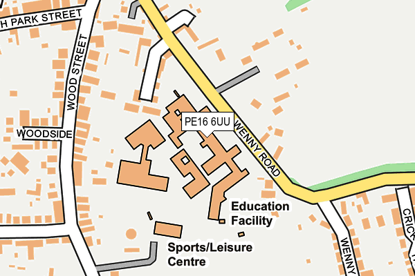 PE16 6UU map - OS OpenMap – Local (Ordnance Survey)