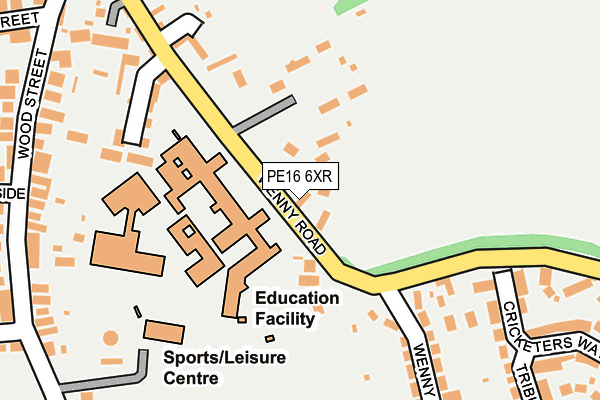 PE16 6XR map - OS OpenMap – Local (Ordnance Survey)