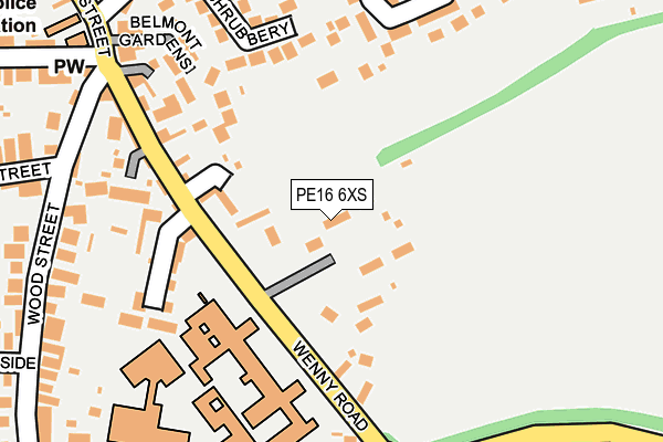 PE16 6XS map - OS OpenMap – Local (Ordnance Survey)