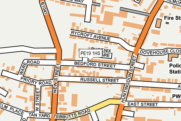 PE19 1HS map - OS OpenMap – Local (Ordnance Survey)