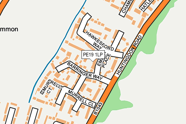 PE19 1LP map - OS OpenMap – Local (Ordnance Survey)