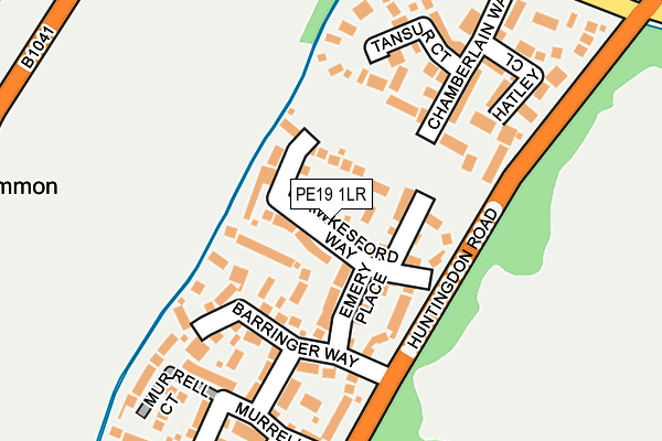 PE19 1LR map - OS OpenMap – Local (Ordnance Survey)