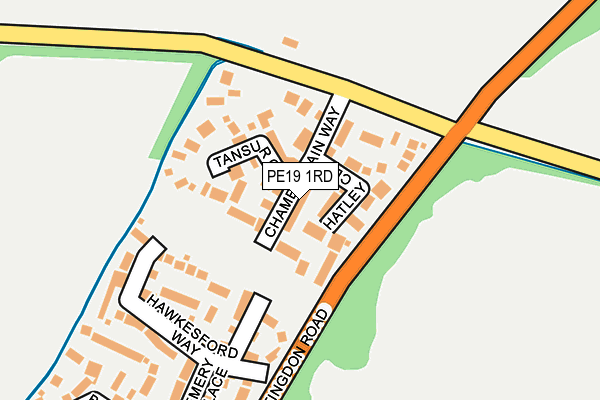 PE19 1RD map - OS OpenMap – Local (Ordnance Survey)