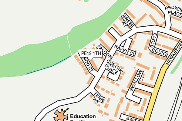 PE19 1TH map - OS OpenMap – Local (Ordnance Survey)