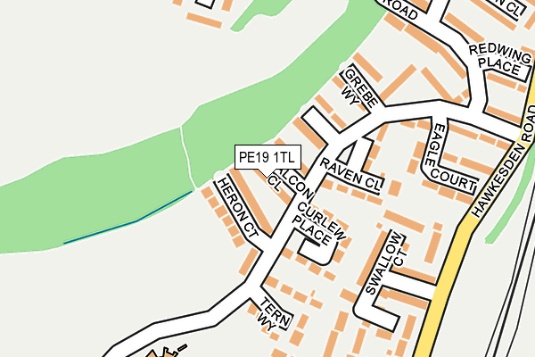 PE19 1TL map - OS OpenMap – Local (Ordnance Survey)