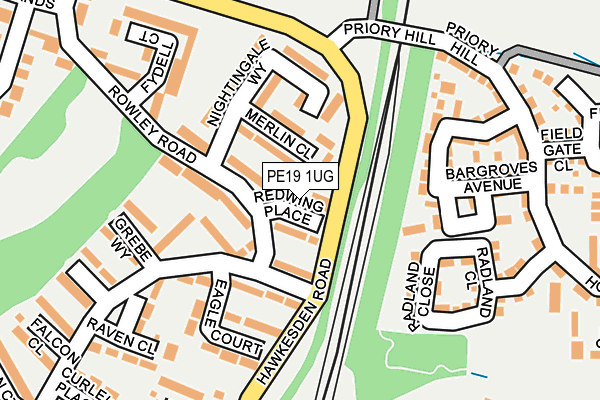 PE19 1UG map - OS OpenMap – Local (Ordnance Survey)