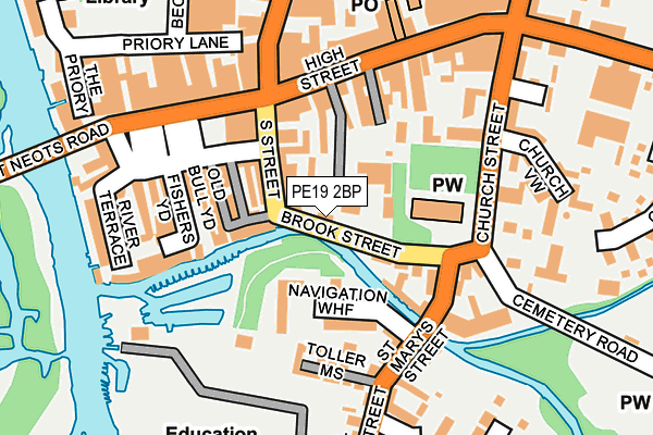 PE19 2BP map - OS OpenMap – Local (Ordnance Survey)