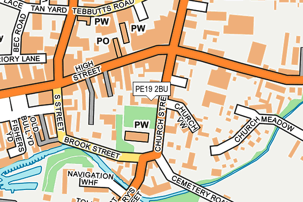 Map of ST NEOTS FIREPLACE & STOVE CENTRE LIMITED at local scale