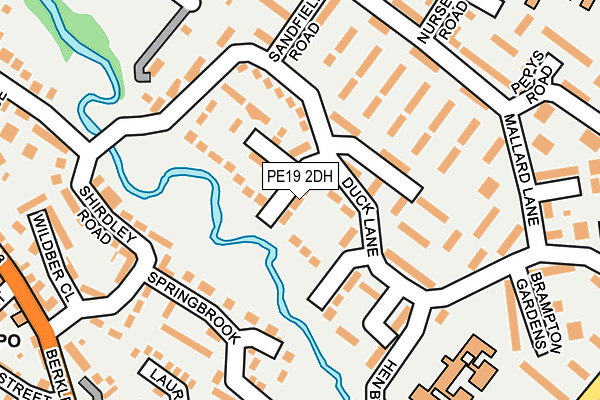 PE19 2DH map - OS OpenMap – Local (Ordnance Survey)