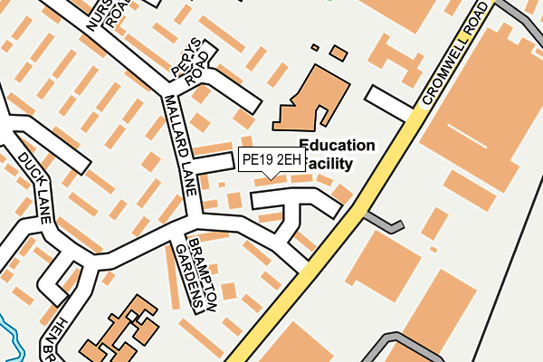 PE19 2EH map - OS OpenMap – Local (Ordnance Survey)