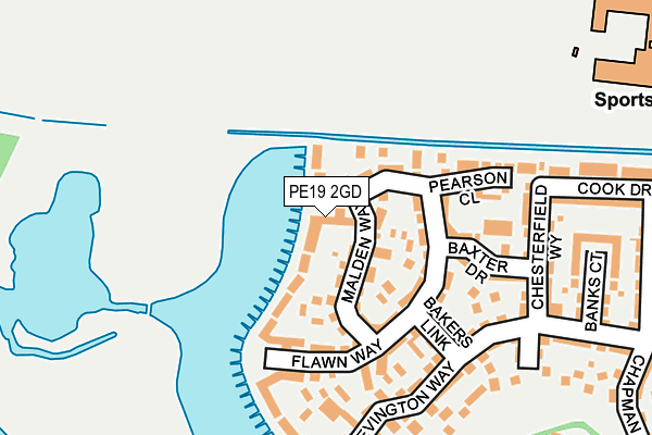 PE19 2GD map - OS OpenMap – Local (Ordnance Survey)