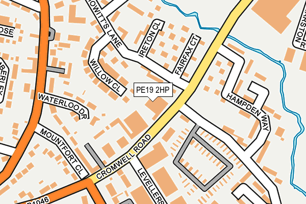 PE19 2HP map - OS OpenMap – Local (Ordnance Survey)