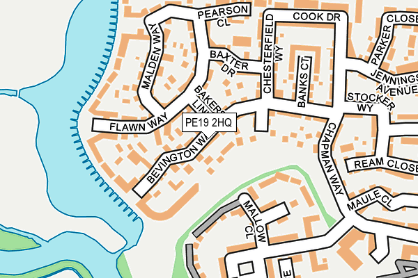 PE19 2HQ map - OS OpenMap – Local (Ordnance Survey)