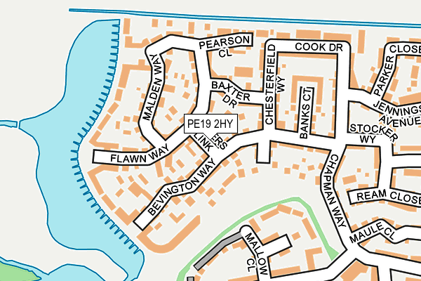 PE19 2HY map - OS OpenMap – Local (Ordnance Survey)