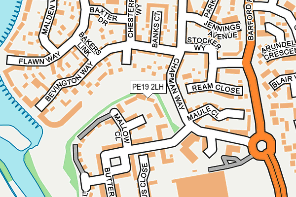 PE19 2LH map - OS OpenMap – Local (Ordnance Survey)