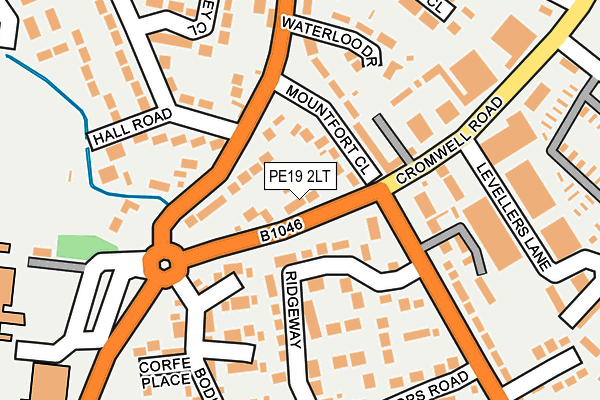PE19 2LT map - OS OpenMap – Local (Ordnance Survey)