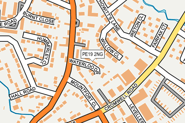 PE19 2NG map - OS OpenMap – Local (Ordnance Survey)