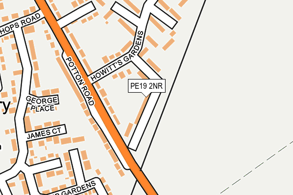 PE19 2NR map - OS OpenMap – Local (Ordnance Survey)